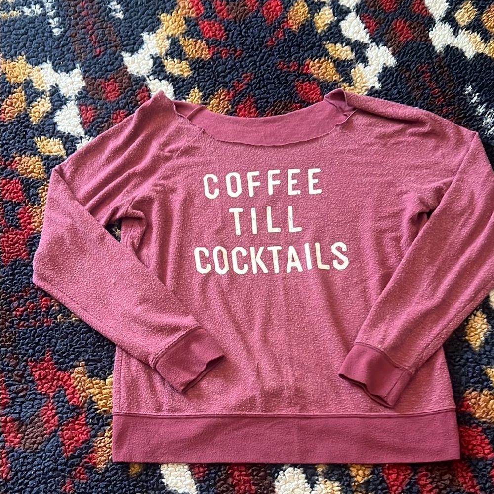 Red Off-the-Shoulder Sweater with Relaxed Fit